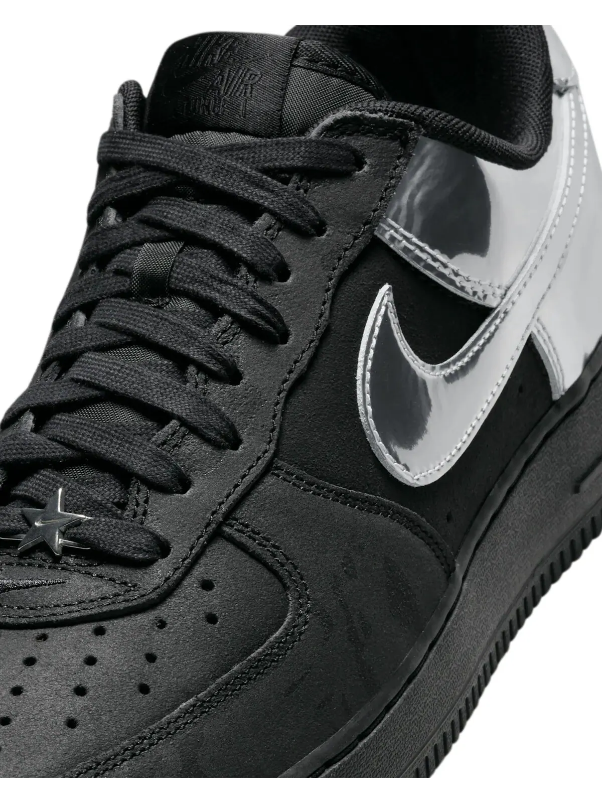 Кроссовки унисекс Nike Air Force 1 Low — изображение 7 из 12, черный/серебряный