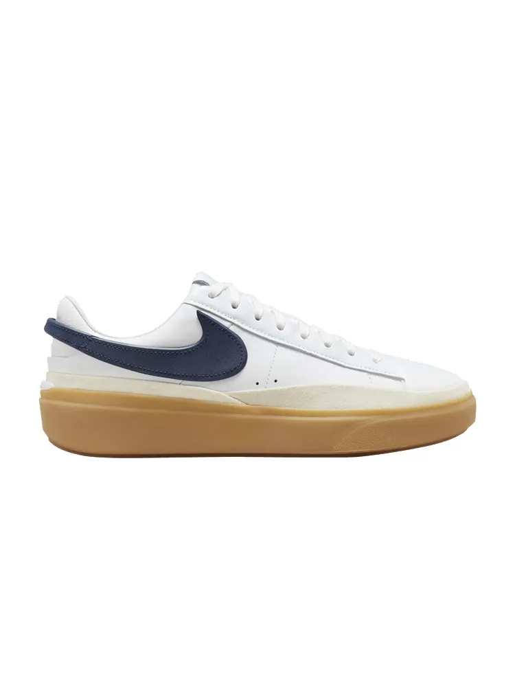 Кроссовки Blazer Phantom Low 'White Midnight Navy Gum' — изображение 1 из 1, белый темно-синий