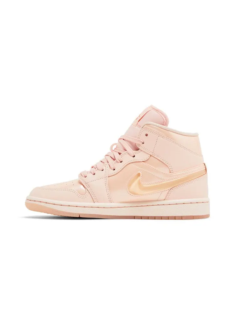 Кроссовки Air Jordan Wmns Air Jordan 1 Mid 'Patent Valentine's Day' — изображение 4 из 9, розовый