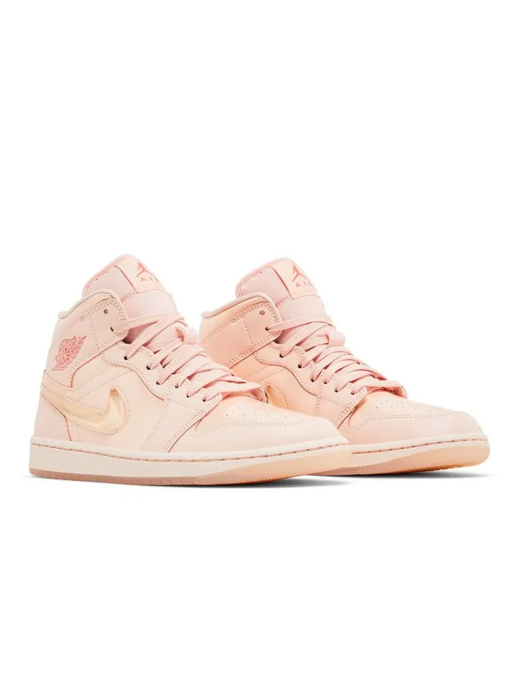 Кроссовки Air Jordan Wmns Air Jordan 1 Mid 'Patent Valentine's Day' — изображение 9 из 9, розовый