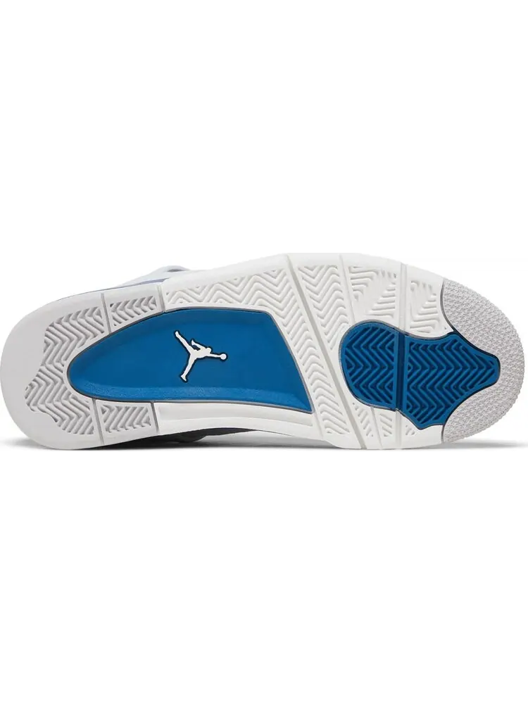 Кроссовки Air Jordan 4 Retro GS 'Military Blue' 2024 — изображение 4 из 4, белый