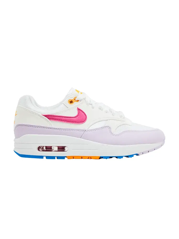 Кроссовки Nike Wmns Air Max 1 'Alchemy Pink Lilac Bloom' — изображение 1 из 9, белый/розовый/синий