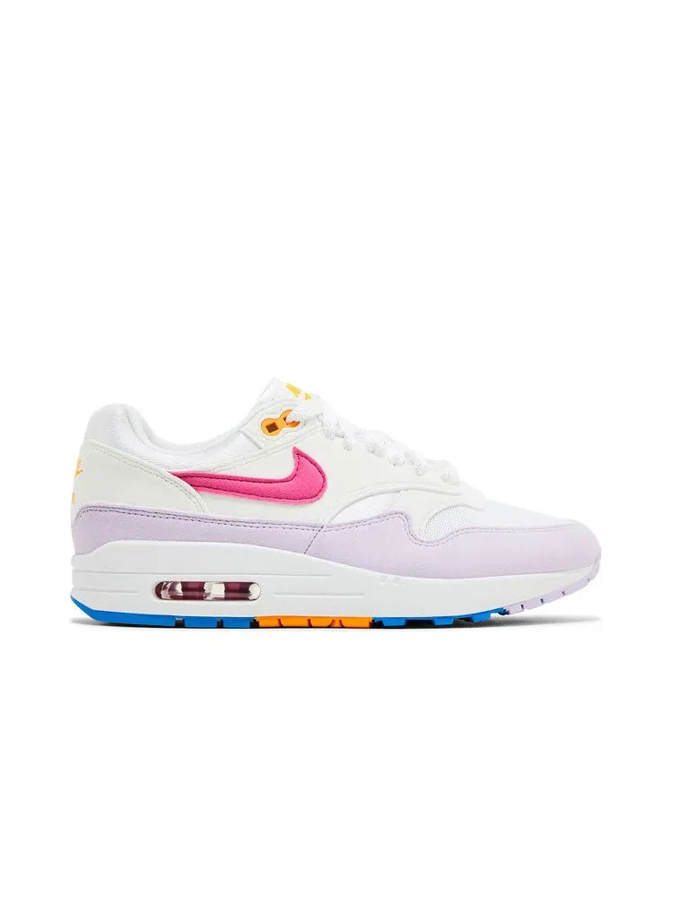 Кроссовки Nike Wmns Air Max 1 'Alchemy Pink Lilac Bloom' — изображение 2 из 9, белый/розовый/синий