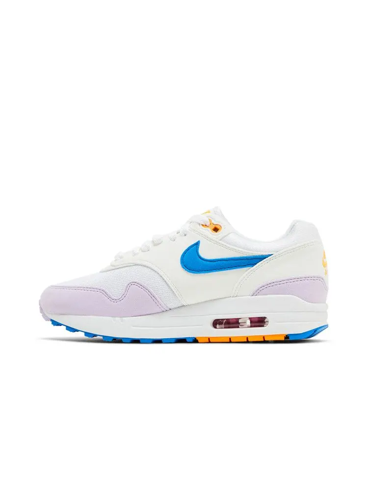 Кроссовки Nike Wmns Air Max 1 'Alchemy Pink Lilac Bloom' — изображение 4 из 9, белый/розовый/синий