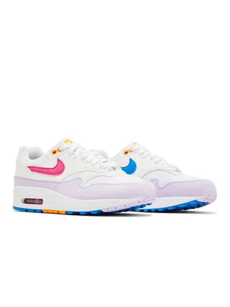 Кроссовки Nike Wmns Air Max 1 'Alchemy Pink Lilac Bloom' — изображение 9 из 9, белый/розовый/синий