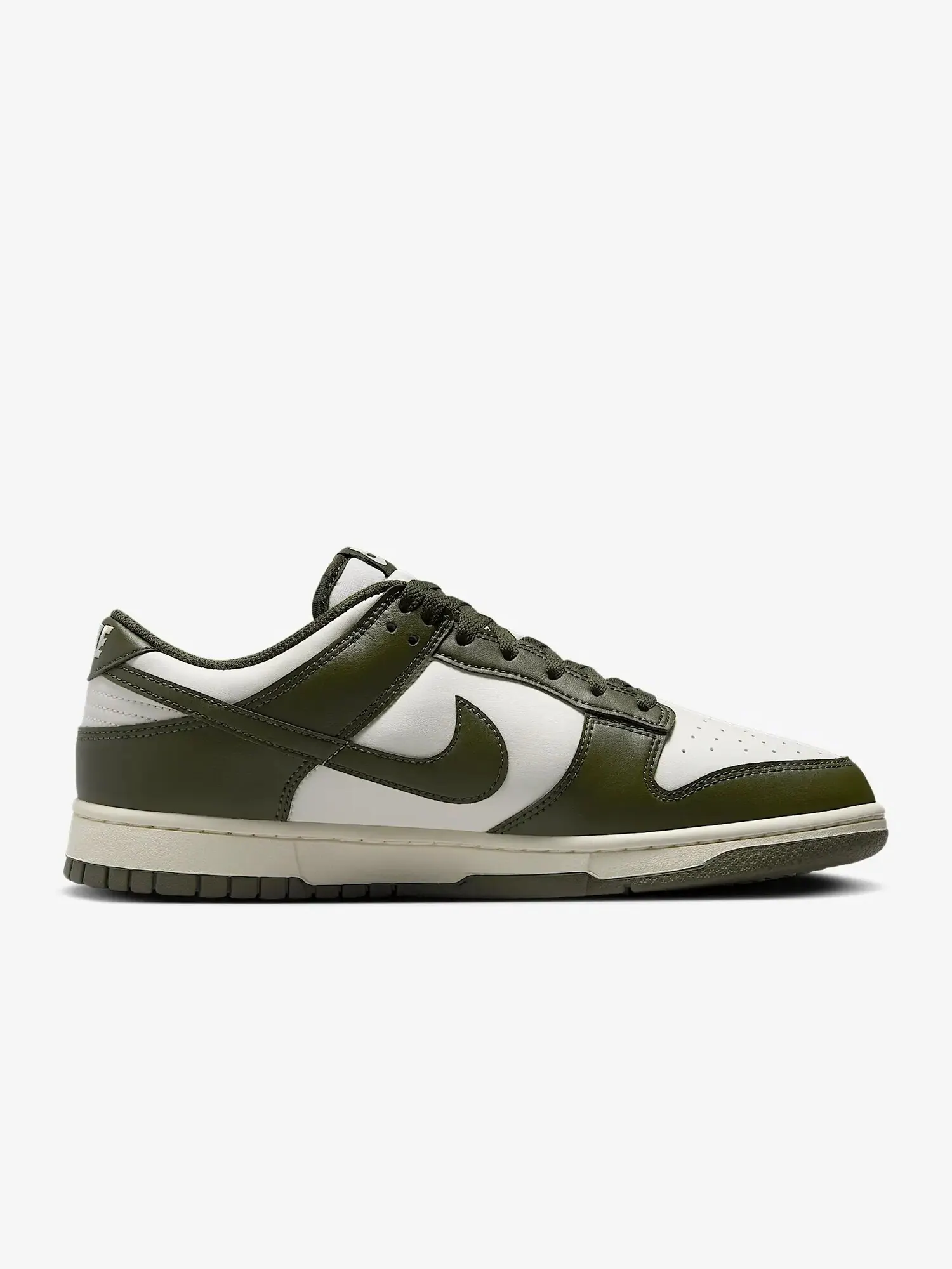 Кроссовки Nike Dunk Low Retro — изображение 6 из 8, зеленый хаки/кремовый