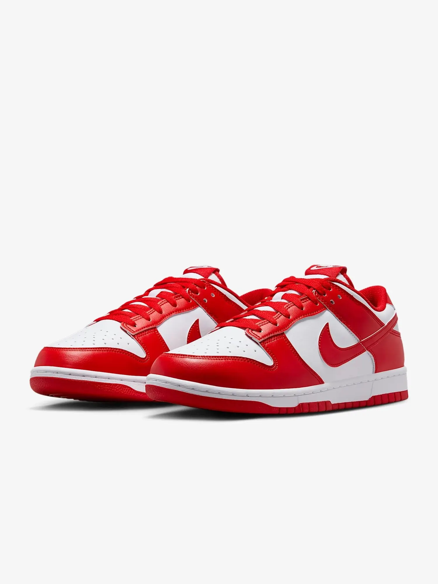 Кроссовки Nike Dunk Low Retro — изображение 2 из 8, красный/белый