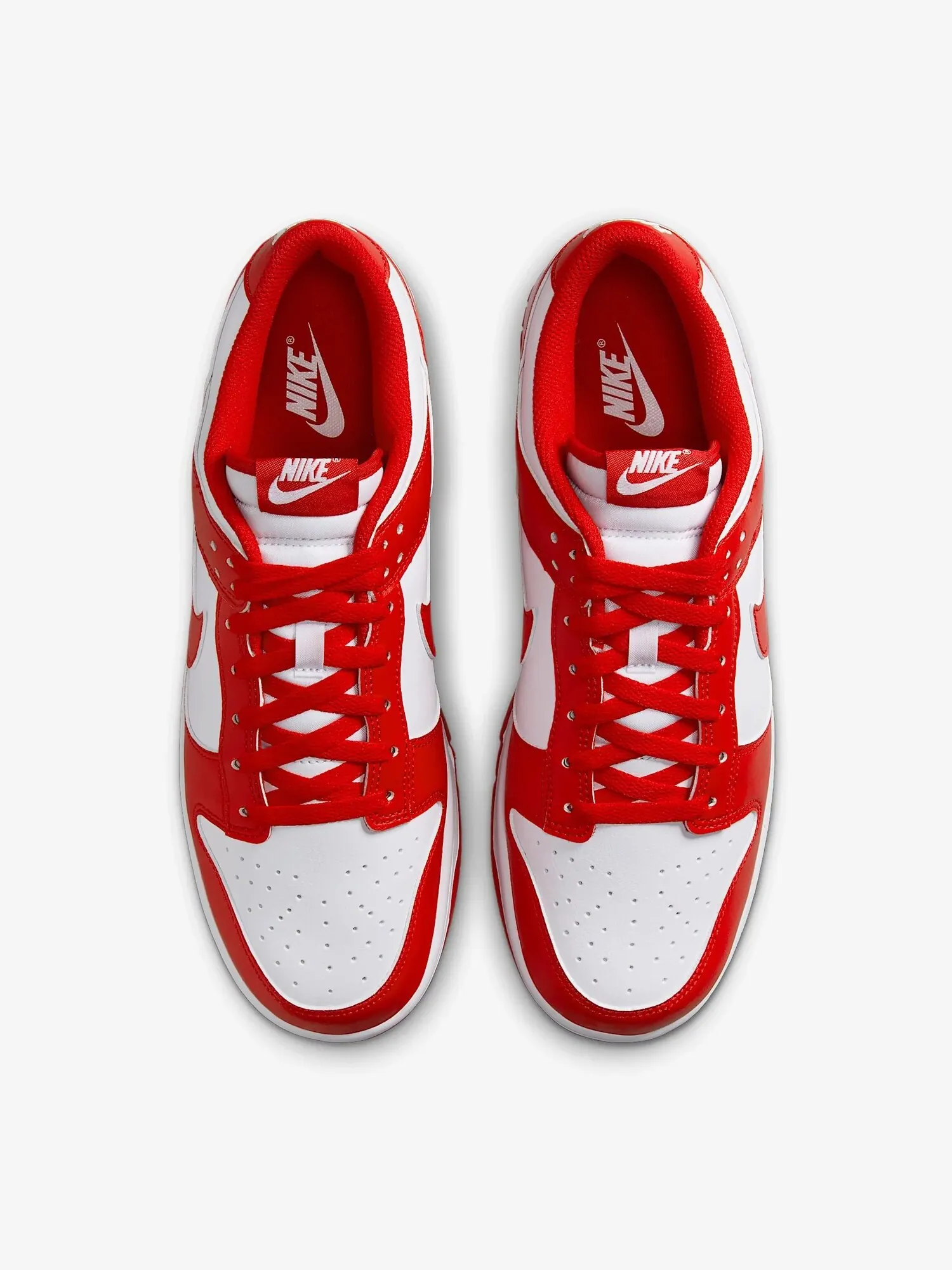 Кроссовки Nike Dunk Low Retro — изображение 3 из 8, красный/белый