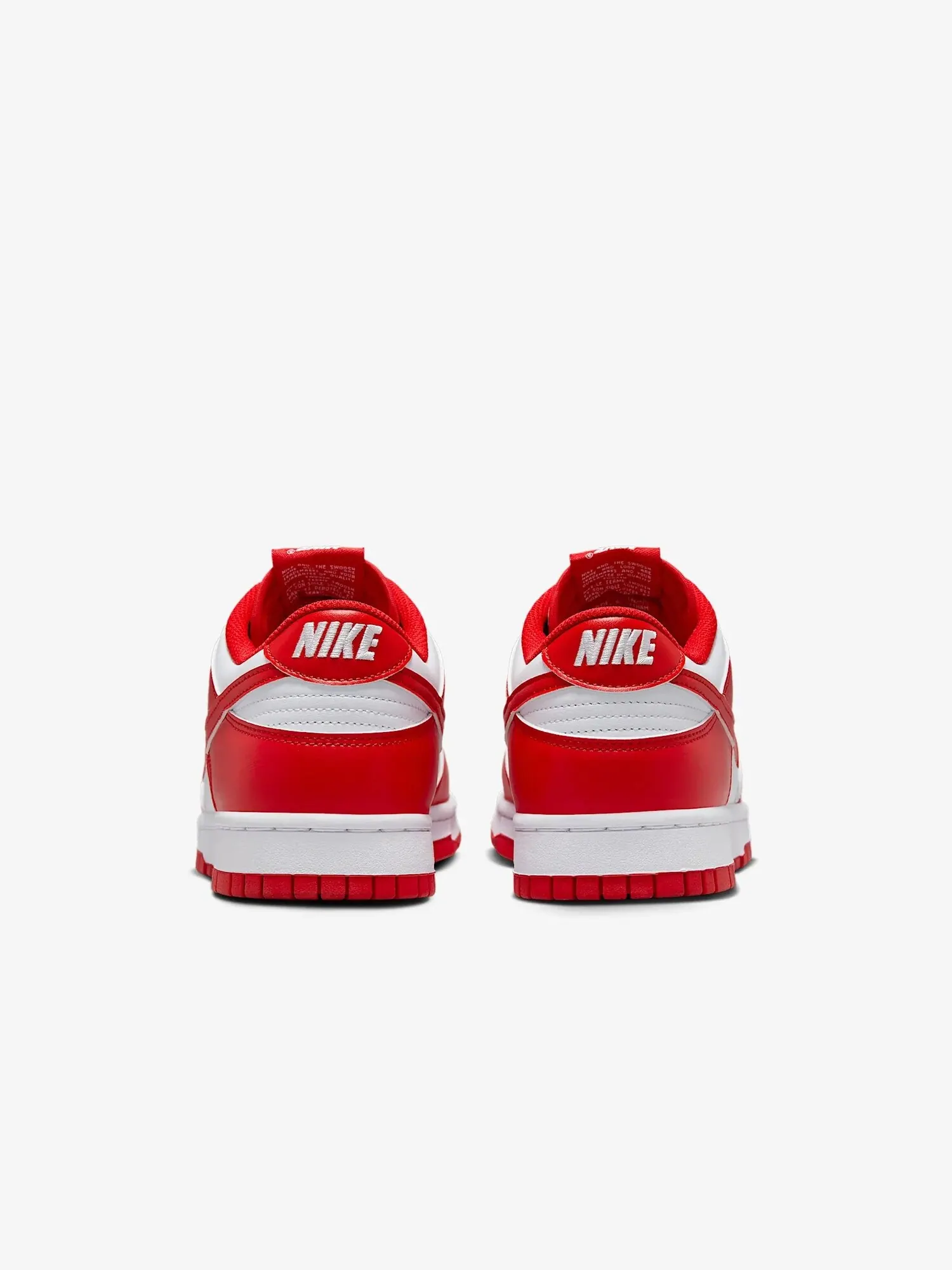 Кроссовки Nike Dunk Low Retro — изображение 5 из 8, красный/белый