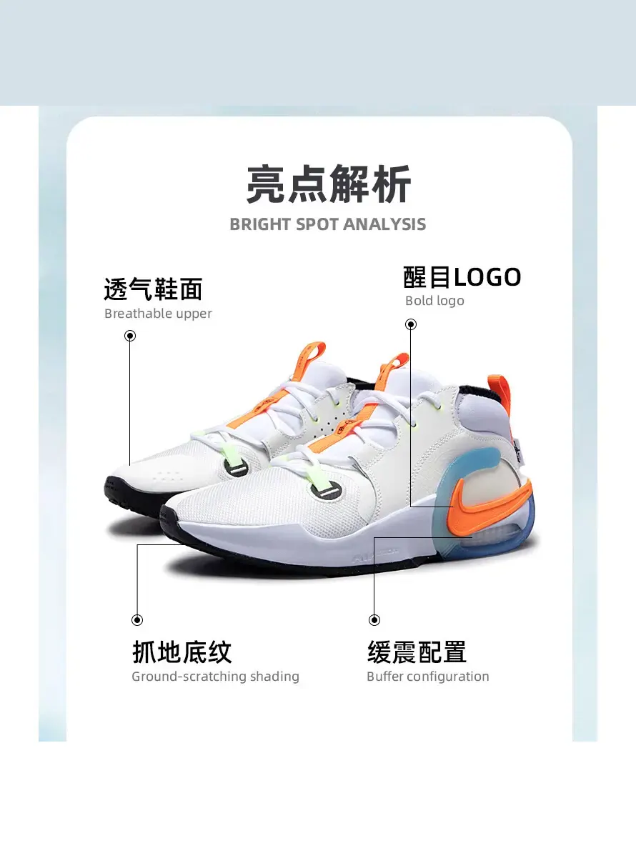 Кроссовки Nike Air Zoom 2 SE GS CHBL — изображение 3 из 9, белый/синий/оранжевый