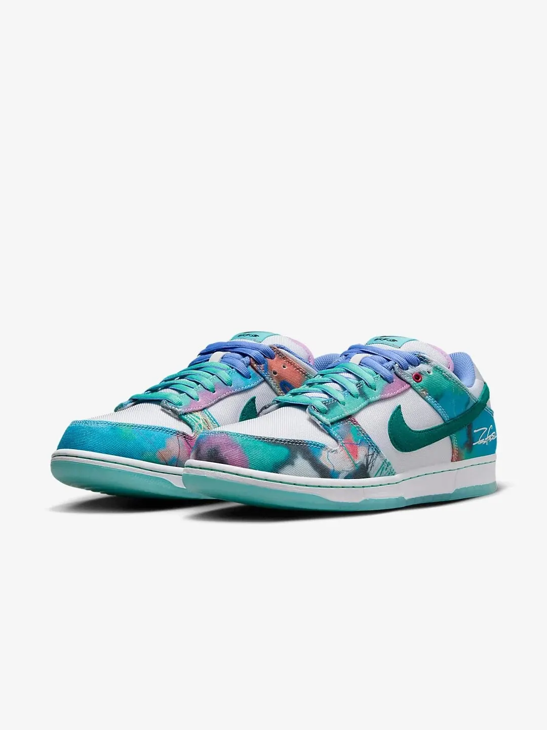 Кроссовки The Futura x Nike SB Dunk Low Unisex — изображение 2 из 13, синий/белый