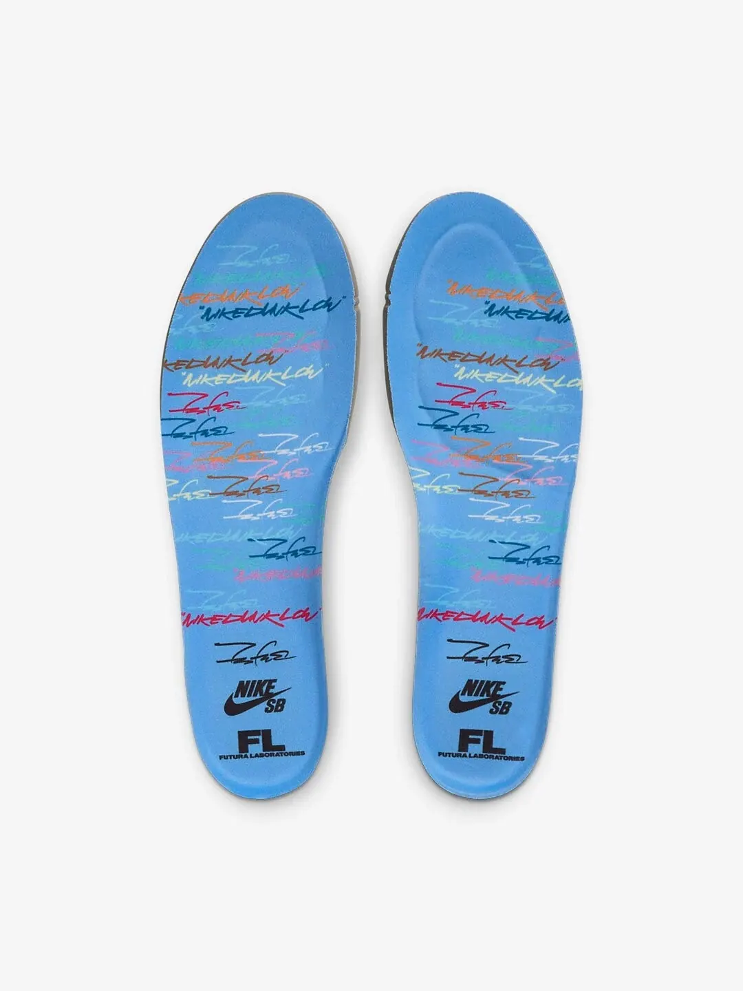 Кроссовки The Futura x Nike SB Dunk Low Unisex — изображение 5 из 13, синий/белый