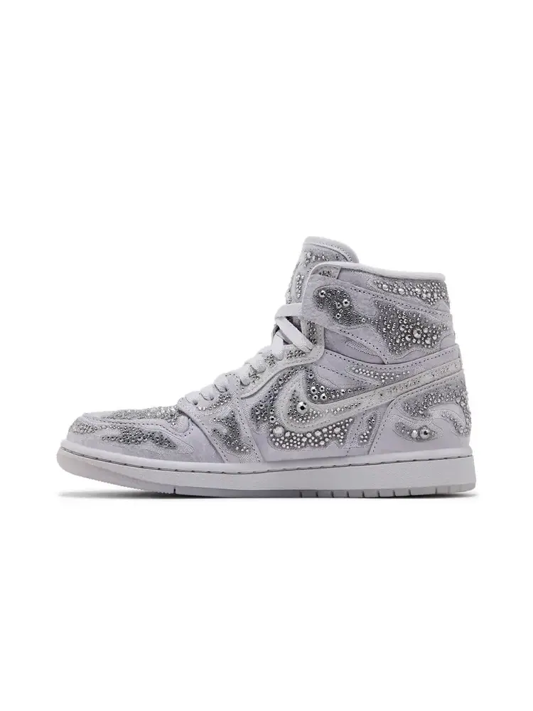 Кроссовки Swarovski x Wmns Air Jordan 1 High OG — изображение 3 из 8, серый