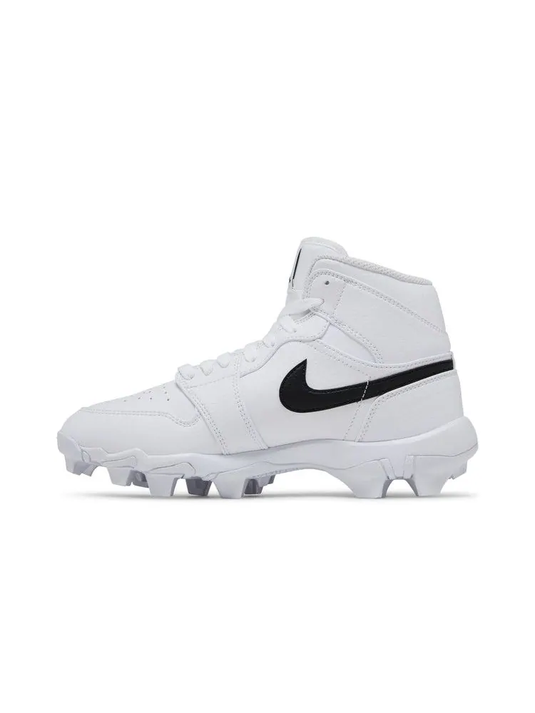 Кроссовки Air Jordan Jordan 1 Mid Cleat GS 'White Black' — изображение 4 из 9, белый/черный/черный