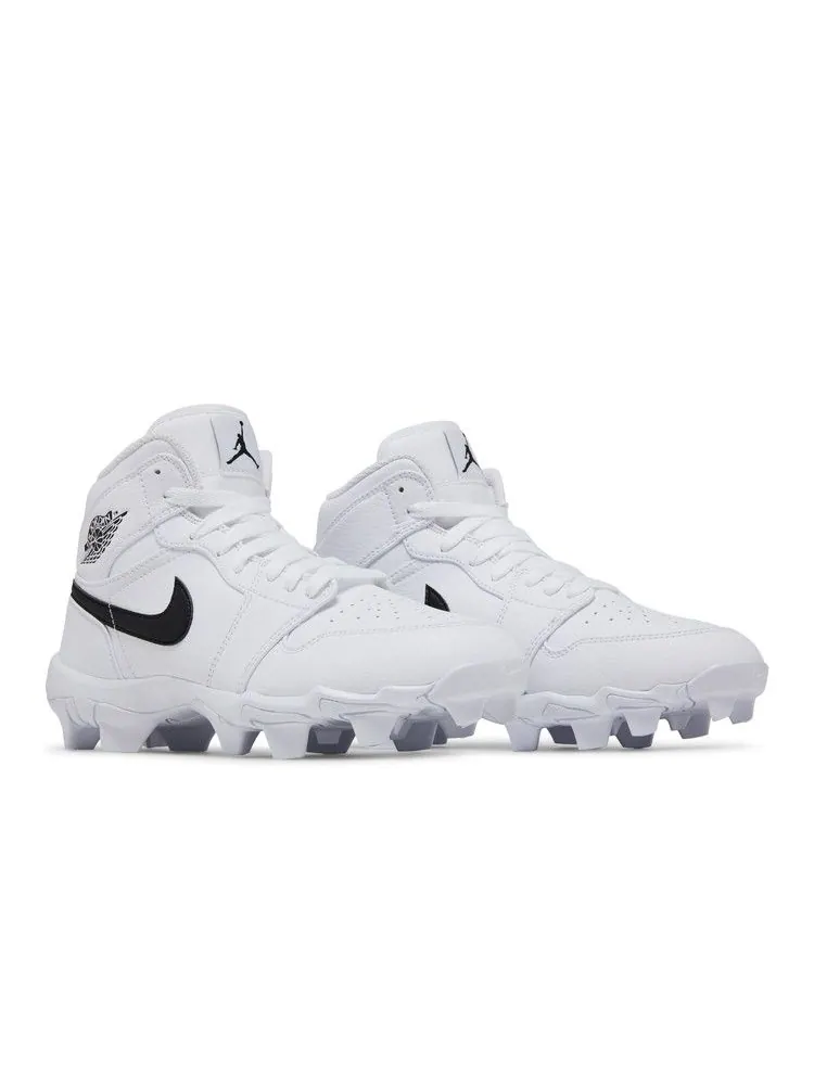 Кроссовки Air Jordan Jordan 1 Mid Cleat GS 'White Black' — изображение 9 из 9, белый/черный/черный