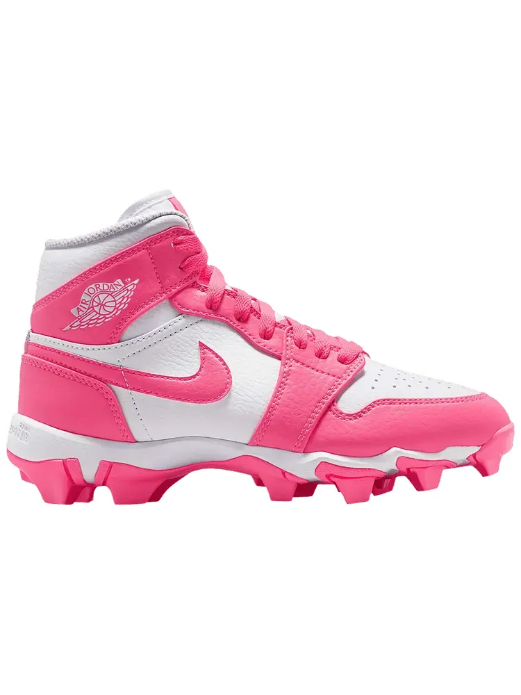 Кроссовки Air Jordan 1 Mid Cleat GS — изображение 1 из 1, розовый