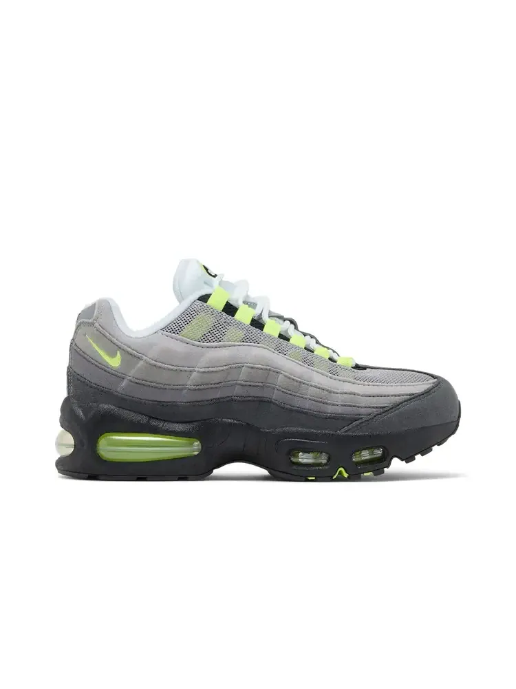 Кроссовки детские Nike Air Max 95 Big Bubble — изображение 2 из 8, серый/черный/зеленый