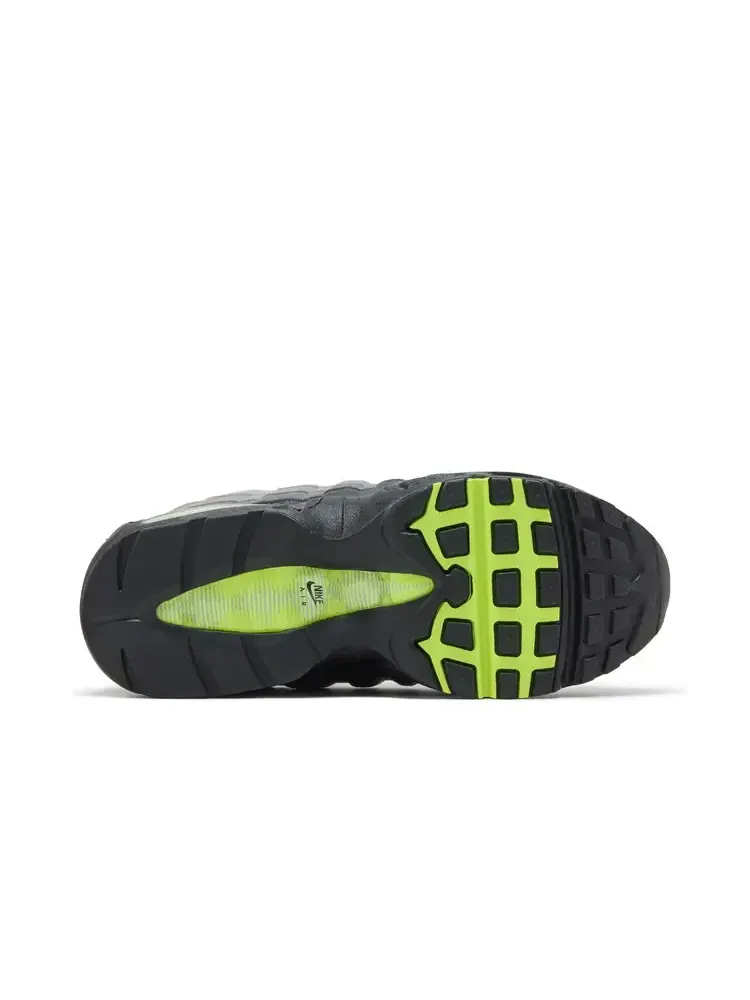 Кроссовки детские Nike Air Max 95 Big Bubble — изображение 7 из 8, серый/черный/зеленый