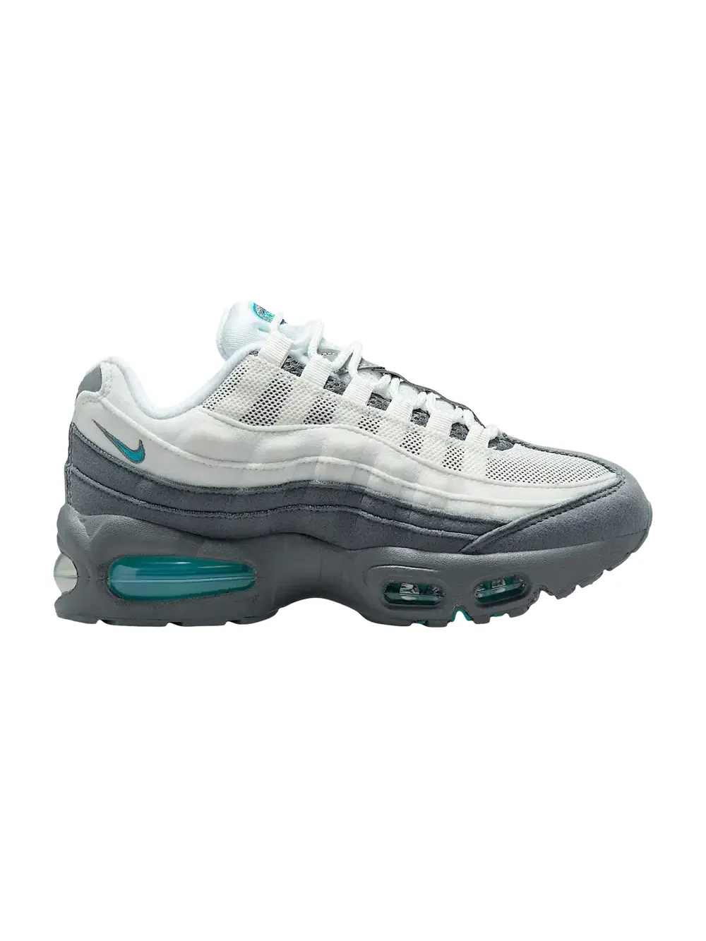 Кроссовки Nike Air Max 95 GS — изображение 1 из 1, белый/серый/темный серый