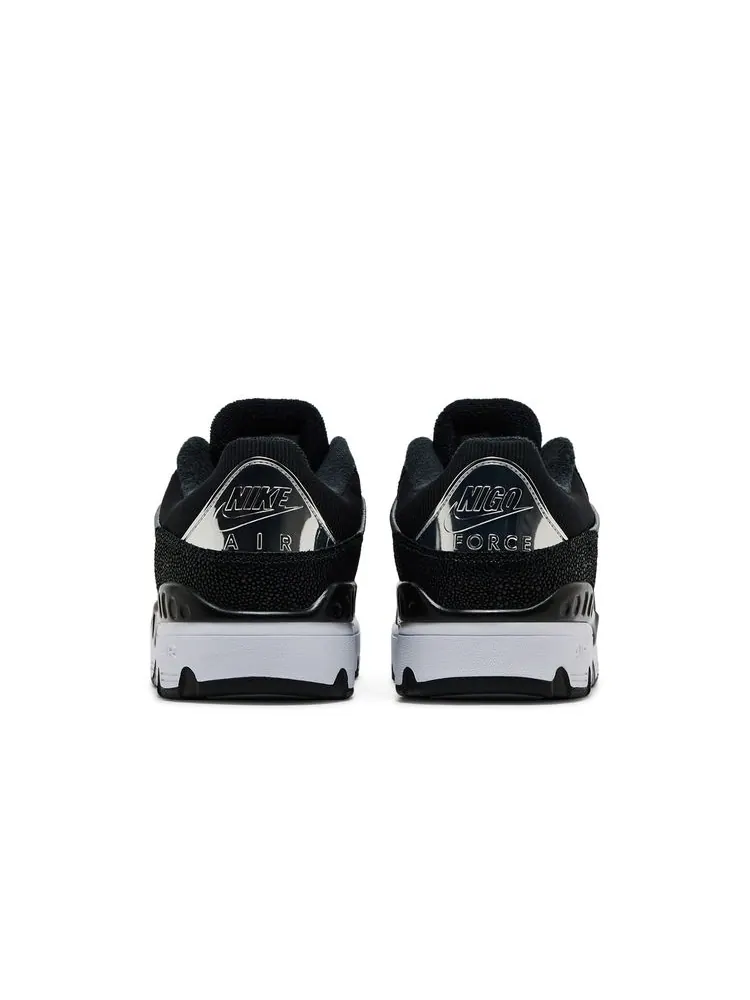 Кроссовки Nigo x Air Force 3 Low 'Black Croc' — изображение 6 из 8, черный