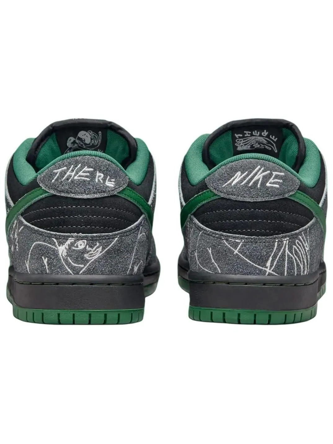 Кроссовки Nike SB Dunk Low 'There Skateboards' — изображение 4 из 5, черный/зеленый