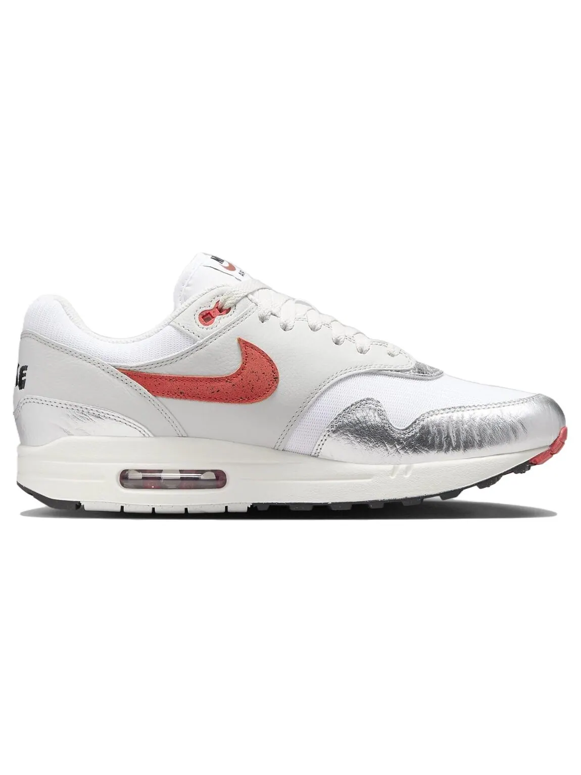 Кроссовки Nike Air Max 1 «Hot Sauce» — изображение 2 из 5, серебристый/розовый