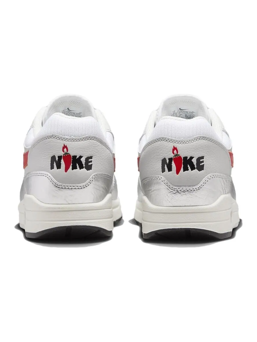 Кроссовки Nike Air Max 1 «Hot Sauce» — изображение 5 из 5, серебристый/розовый