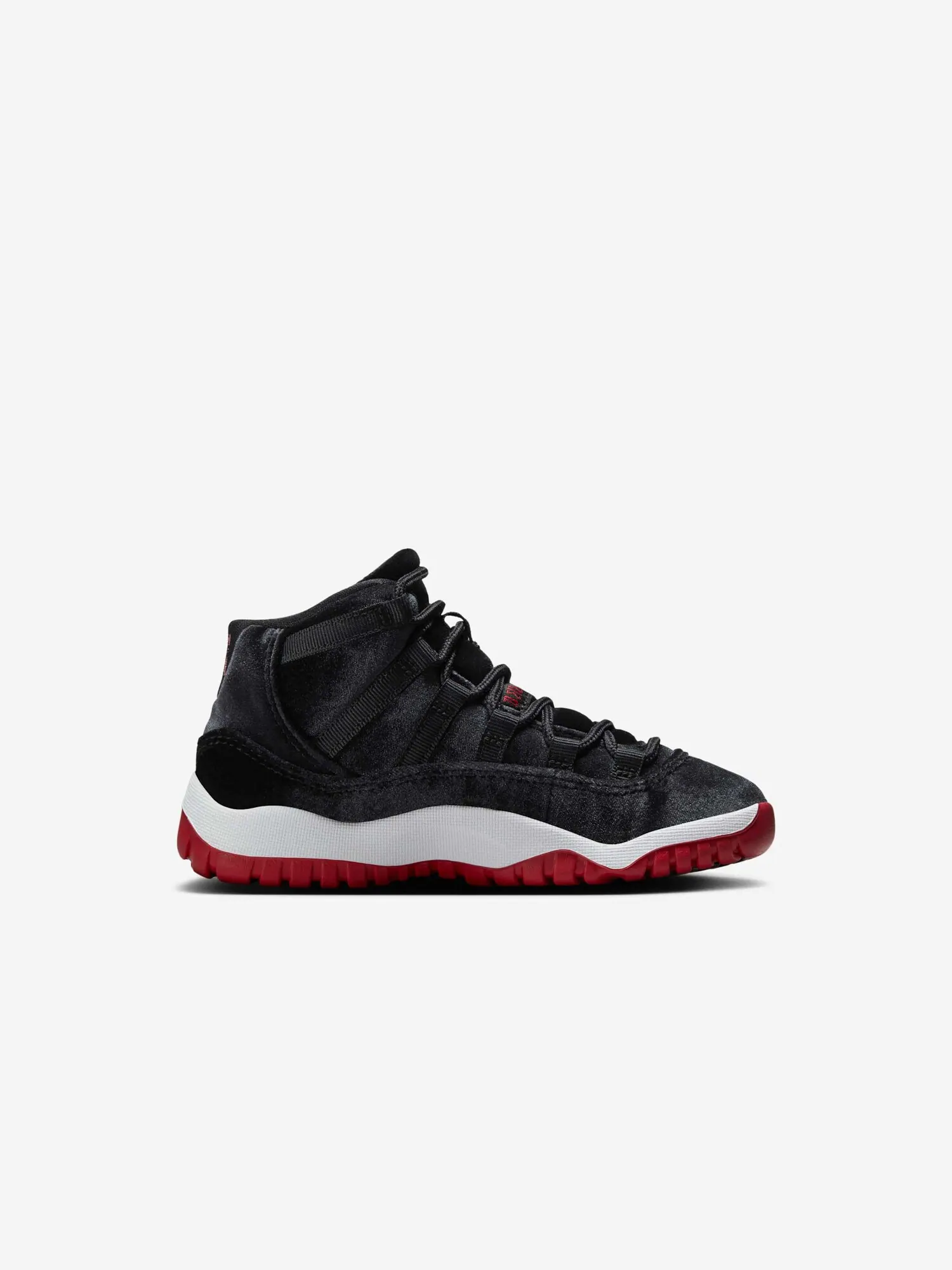 Кроссовки детские Air Jordan 11 PS Retro PS 'Bred Velvet' — изображение 6 из 8, черный/красный