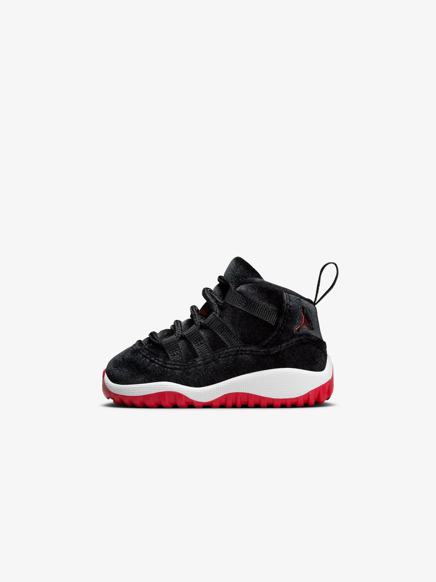Кроссовки для маленьких детей Air Jordan 11 PS Retro TD 'Bred Velvet' — изображение 1 из 7, черный/красный