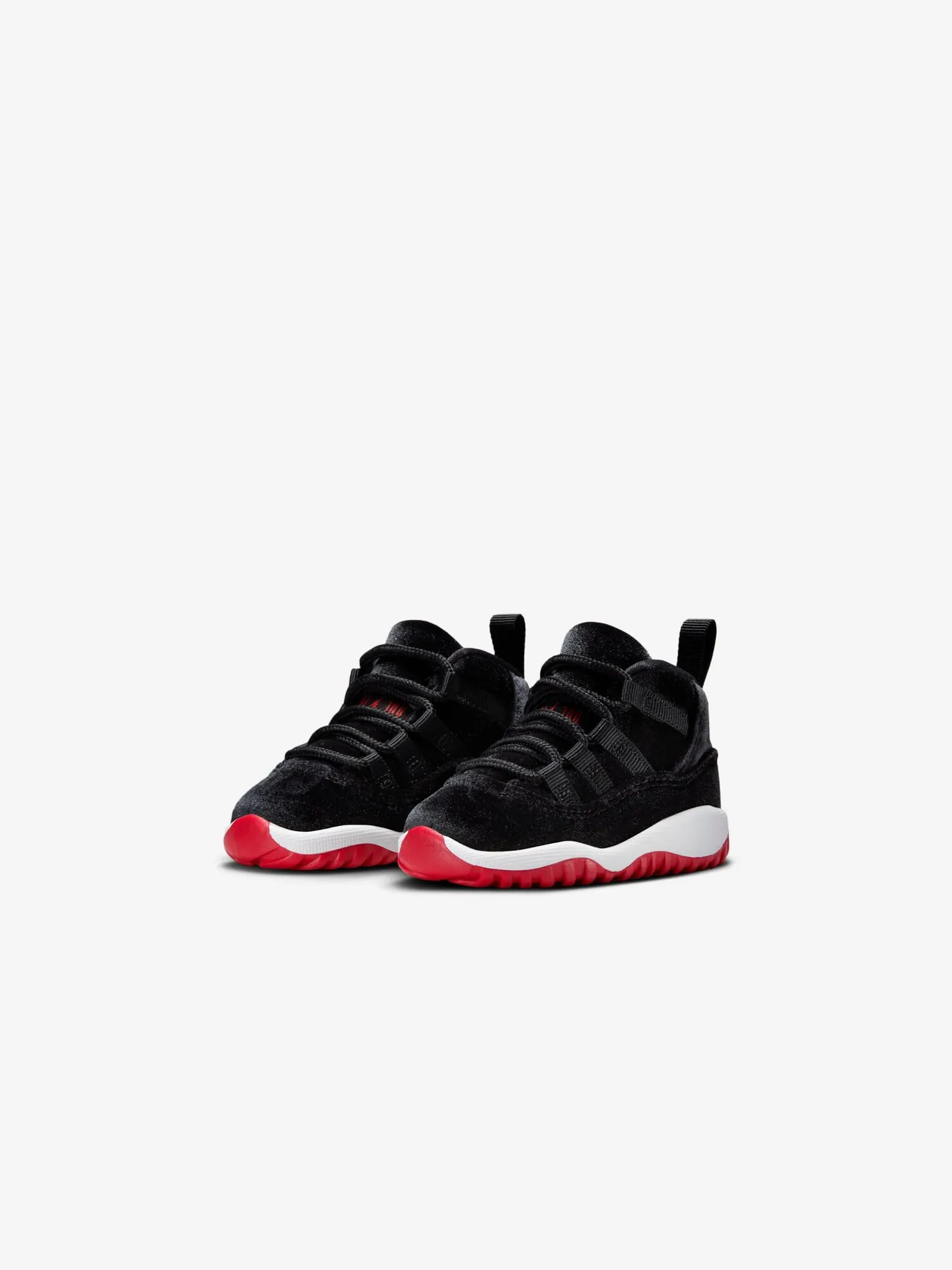 Кроссовки для маленьких детей Air Jordan 11 PS Retro TD 'Bred Velvet' — изображение 2 из 7, черный/красный