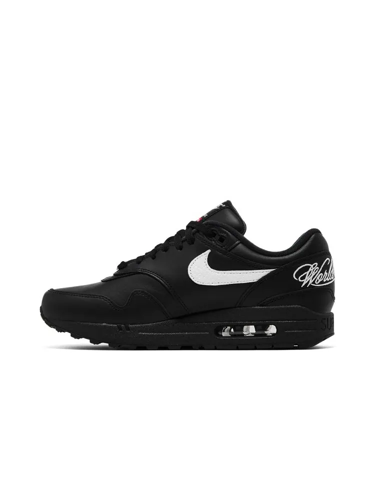Кроссовки Supreme x Air Max 1 '87 SP 'Black White' — изображение 3 из 8, черный