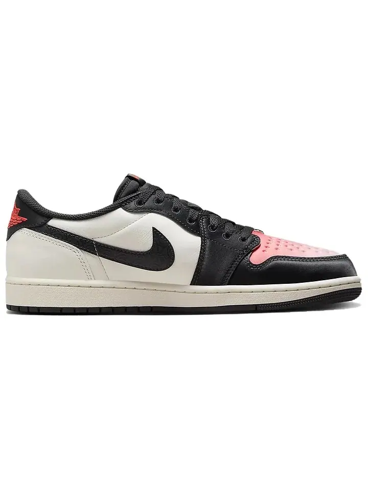 Кроссовки Jordan 1 Retro Low OG PSG Paris Saint-Germain Unisex — изображение 2 из 6, черный бежевый