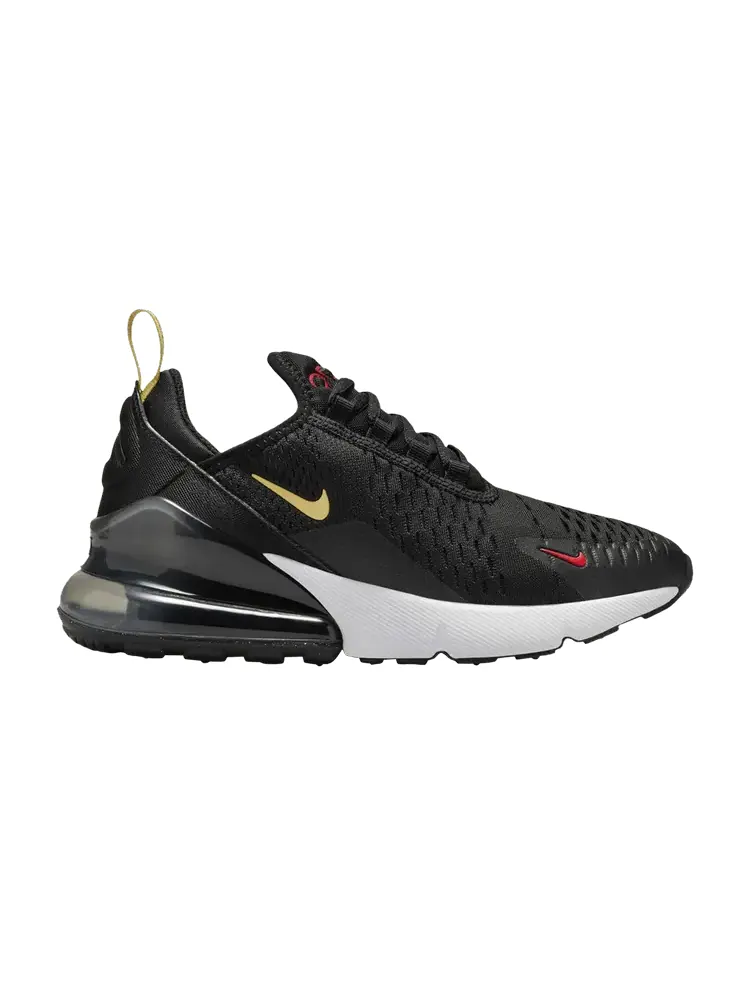 Кроссовки Nike Air Max 270 GS 'Black Gym Red Saturn Gold' — изображение 1 из 1