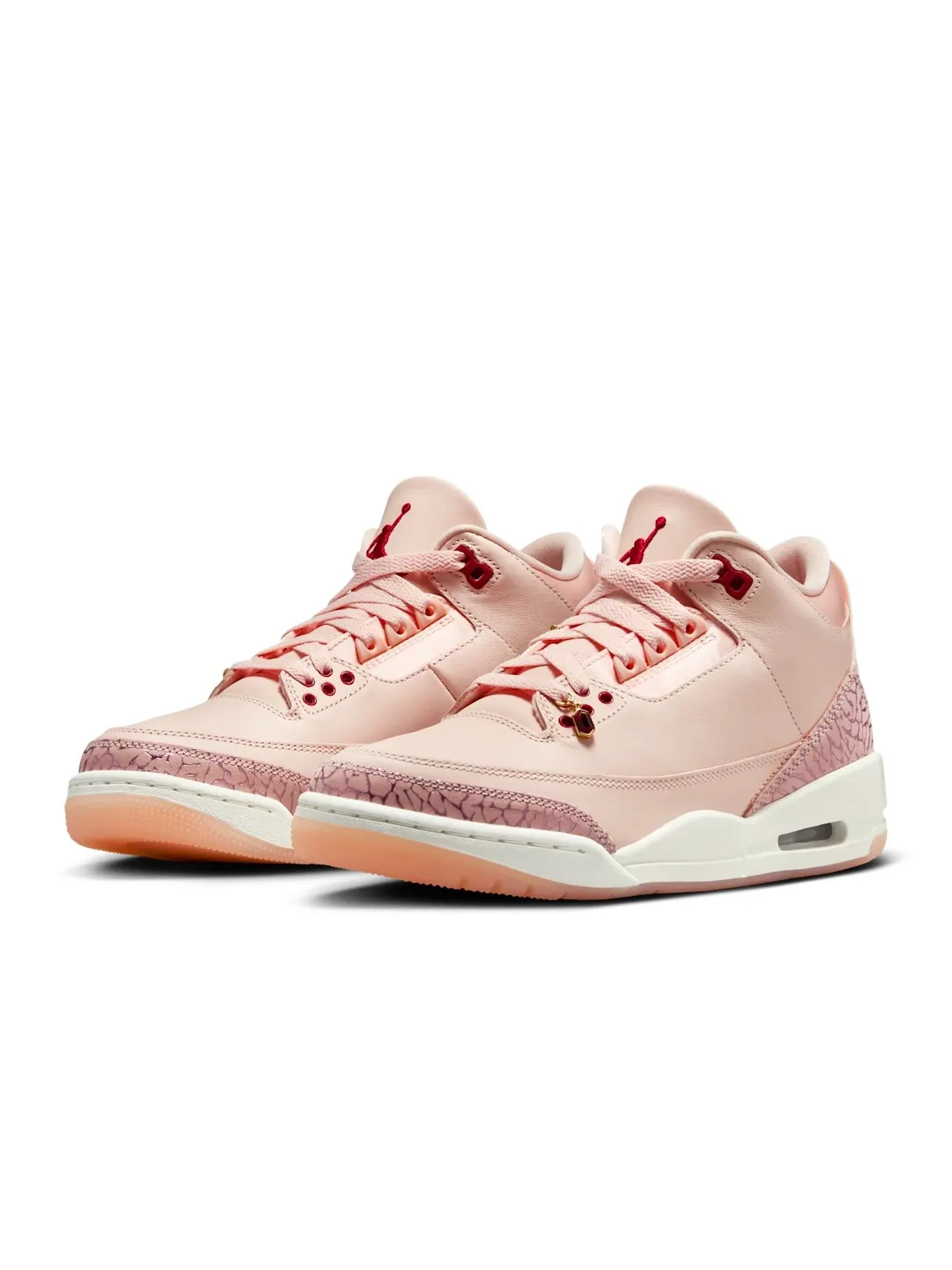 Кроссовки женские Nike Air Jordan 3 'Treat Yourself' — изображение 2 из 10, коралловый