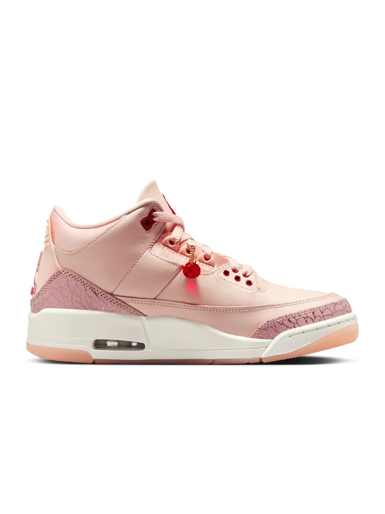 Кроссовки женские Nike Air Jordan 3 'Treat Yourself' — изображение 6 из 10, коралловый