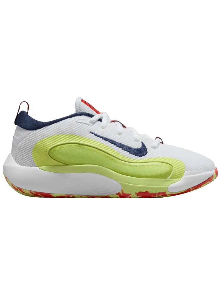 Кроссовки Nike IsoFly GS 'White Limelight Midnight Navy' — изображение 1 из 1, белый