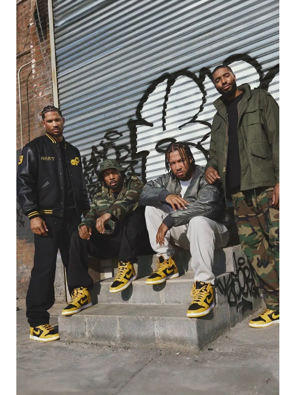 Кроссовки Nike Dunk High Wu-Tang Clan — изображение 11 из 14, желтый/черный