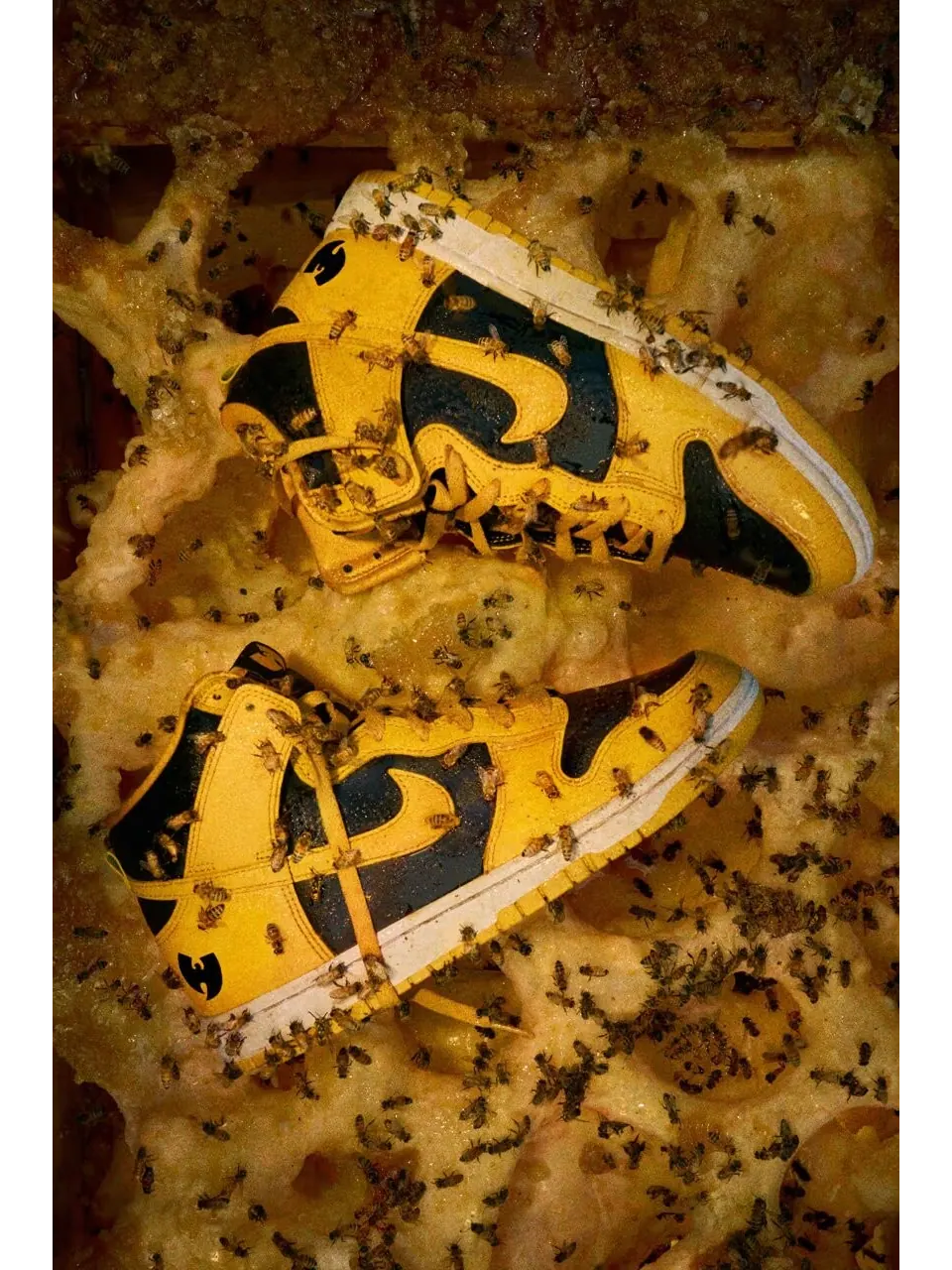 Кроссовки Nike Dunk High Wu-Tang Clan — изображение 13 из 14, желтый/черный