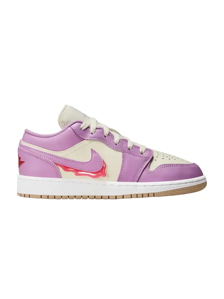 Кроссовки Air Jordan Air Jordan 1 Low GS 'Peanut Butter & Jelly' — изображение 1 из 1, фиолетовый