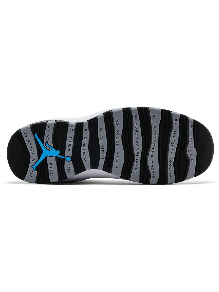 Кроссовки Air Jordan 10 Retro 'Steel' 2025 — изображение 4 из 8, белый