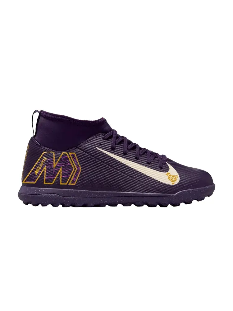 Кроссовки Kylian Mbappé x Mercurial Superfly 10 Club TF GS 'Grand Purple' — изображение 1 из 1, фиолетовый