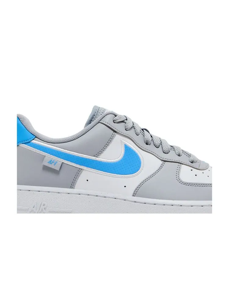 Кроссовки Nike Air Force 1 '07 Next Nature 'Wolf Grey University Blue' — изображение 3 из 9, серый/белый/синий