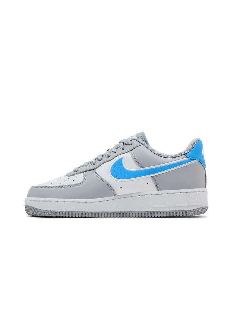 Кроссовки Nike Air Force 1 '07 Next Nature 'Wolf Grey University Blue' — изображение 4 из 9, серый/белый/синий