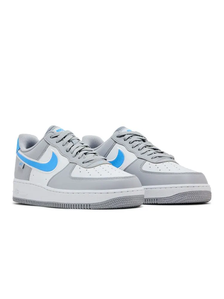 Кроссовки Nike Air Force 1 '07 Next Nature 'Wolf Grey University Blue' — изображение 9 из 9, серый/белый/синий