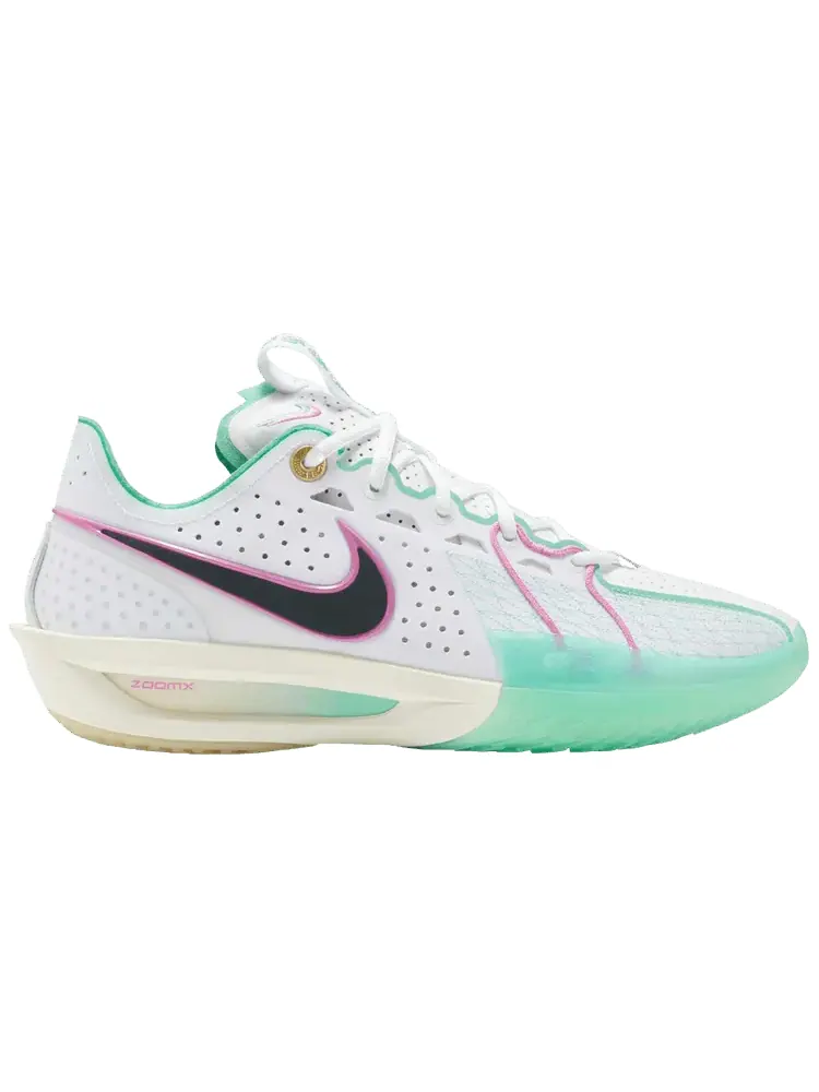 Кроссовки Nike Air Zoom GT Cut 3 EP 'White Teal Playful Pink' — изображение 1 из 1, белый
