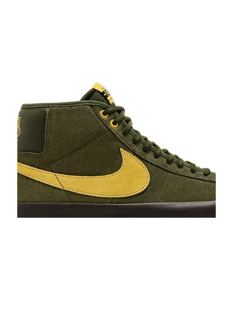 Кроссовки Nike AntiHero x Zoom Blazer Mid QS SB Rough Green — изображение 2 из 6, зеленый