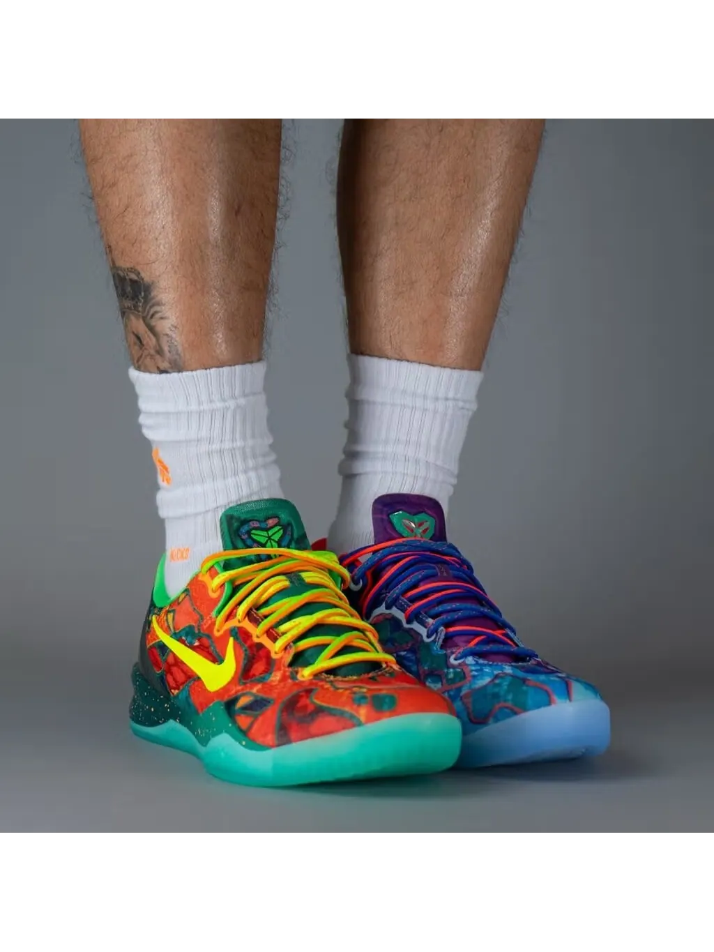 Баскетбольные кроссовки Nike Kobe 8 Protro 'What The Kobe' 2025 — изображение 12 из 30, синий/оранжевый