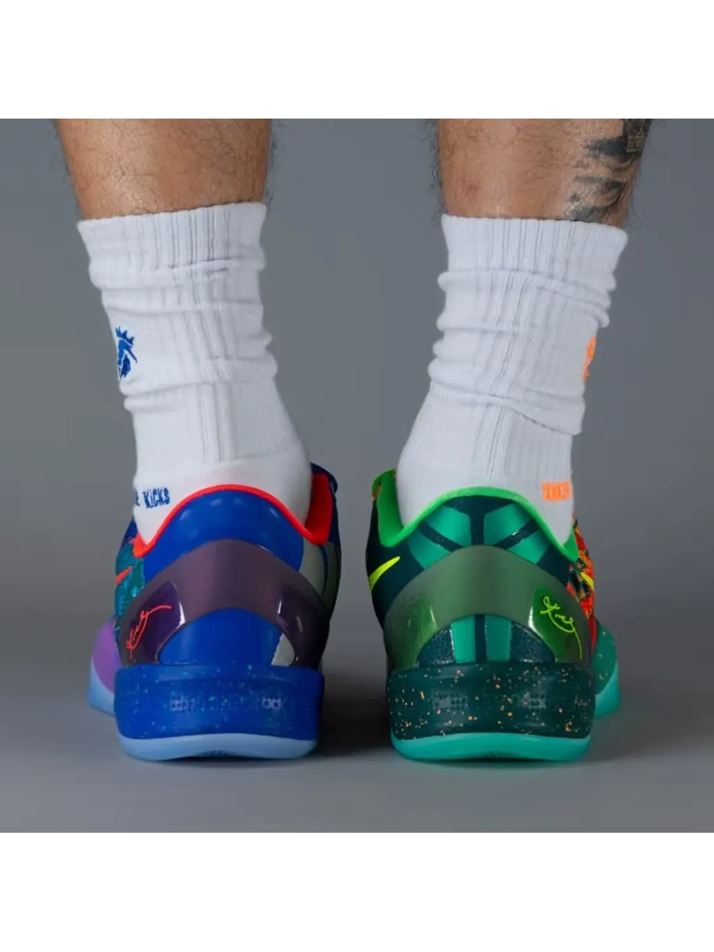 Баскетбольные кроссовки Nike Kobe 8 Protro 'What The Kobe' 2025 — изображение 16 из 30, синий/оранжевый