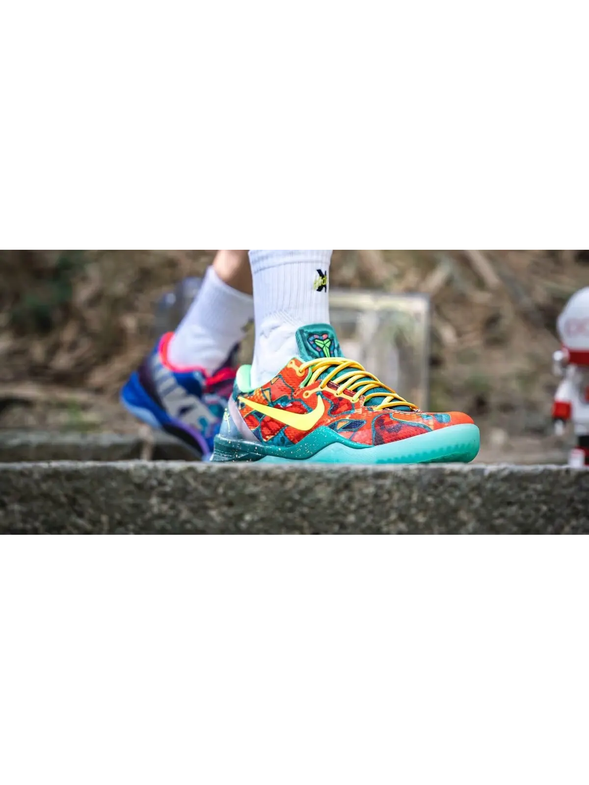 Баскетбольные кроссовки Nike Kobe 8 Protro 'What The Kobe' 2025 — изображение 23 из 30, синий/оранжевый