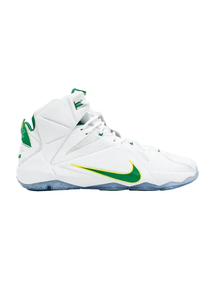 Кроссовки Nike LeBron 12, Oregon Ducks - Home PE — изображение 1 из 1, зеленый